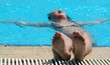 The girl in pool. Perfect rest!