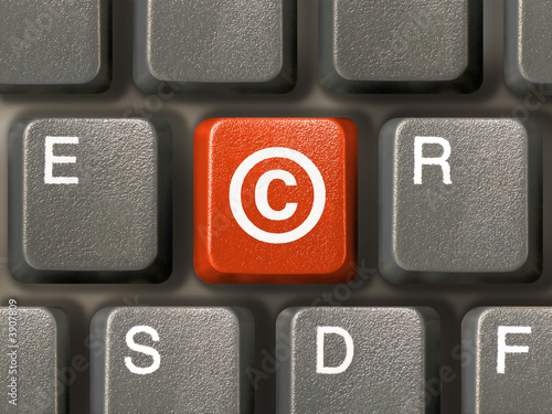 Keyboard, key with Copyright symbol