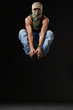 jumping up krump style dancer jumping up krump style dancer