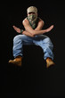 jumping up krump style dancer jumping up krump style dancer