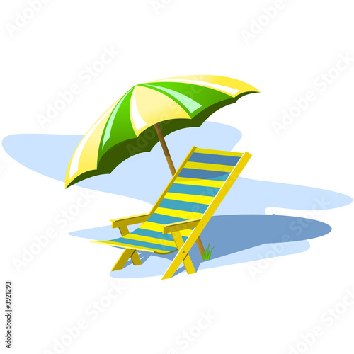 Deck Chair with umbrella