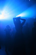 Dancing people in an underground club Dancing people in an underground club