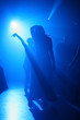 Dancing people in an underground club