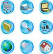 3d color web and internet icon series