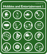  Hobbies and entertainment icons
