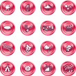 Hobbies and entertainment icon set