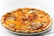 Pzza with sausages