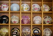 Shelves of fine china cups and saucers Shelves of fine china cups and saucers