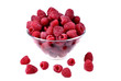 bowl of raspberries