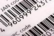 Barcode, diagonal view Barcode, diagonal view