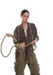The girl and a lasso