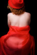 The woman in red The woman in red