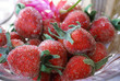 Christmas Strawberries and Crystal Bowl Christmas Strawberries and Crystal Bowl
