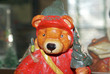 Christmas Wooden Bear Closeup Christmas Wooden Bear Closeup