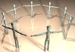 männer im kreis / teamwork männer im kreis / teamwork