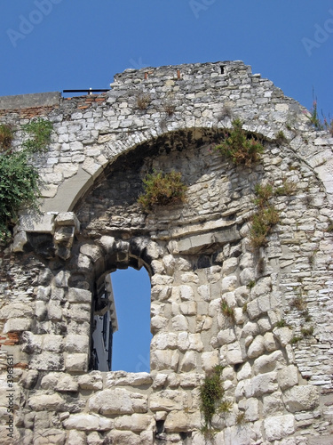 old arc and window in split old arc and window in split