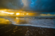 Beautiful sunset on the beach