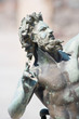 Satyr statue close-up from Pompeii, Italy