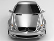 silvery sports car