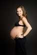 Smiling pregnant woman