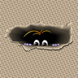 Photo: Scared Creature In Hole Scared Creature In Hole