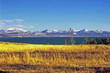 yellowstone lake in automn