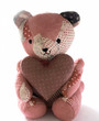 quilted bear with calico heart 2 quilted bear with calico heart 2