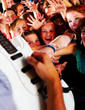 Guitarsolo at a rock concert