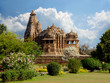 Khajuraho temple. India Khajuraho temple. India