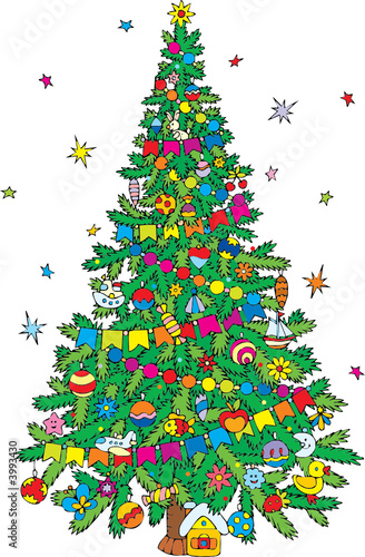 Vector: Christmas tree Christmas tree