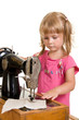 Photo: child sewing child sewing
