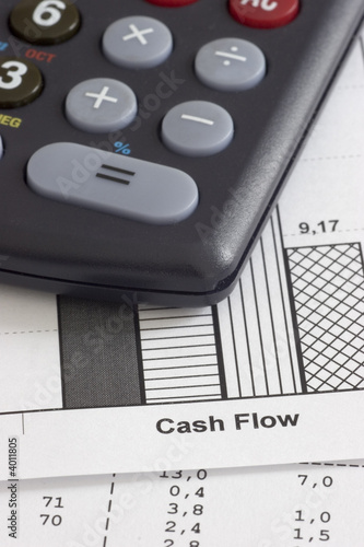 Business papers and calculator