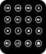 Media player vector iconset
