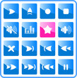 Media player vector iconset Media player vector iconset