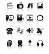 Miscellaneous multimedia vector icons Miscellaneous multimedia vector icons