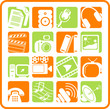 Miscellaneous multimedia vector icons Miscellaneous multimedia vector icons
