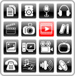 Miscellaneous multimedia vector icons Miscellaneous multimedia vector icons