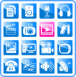 Miscellaneous multimedia vector icons Miscellaneous multimedia vector icons