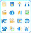 Miscellaneous multimedia vector icons Miscellaneous multimedia vector icons