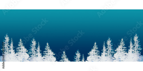 Illustration: Sapins hiver Sapins hiver