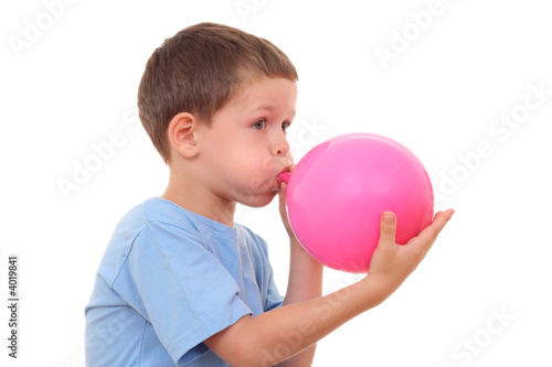 Photo: blowing up balloon blowing up balloon