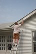 Contractor spraying house Contractor spraying house