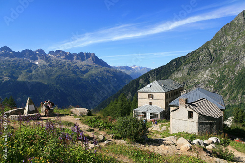 Habitation de montagne mer de glace