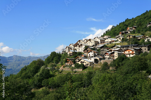 Village de montagne en haute savoie