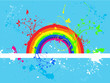 Rainbow grunge