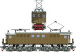 vector retro locomotive Vl-19-01