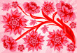 Flower background, element for design, vector illustration