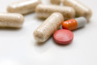 Photo: pills over white pills over white