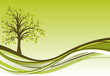 Tree background, vector