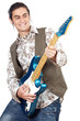 boy with electrical guitar
